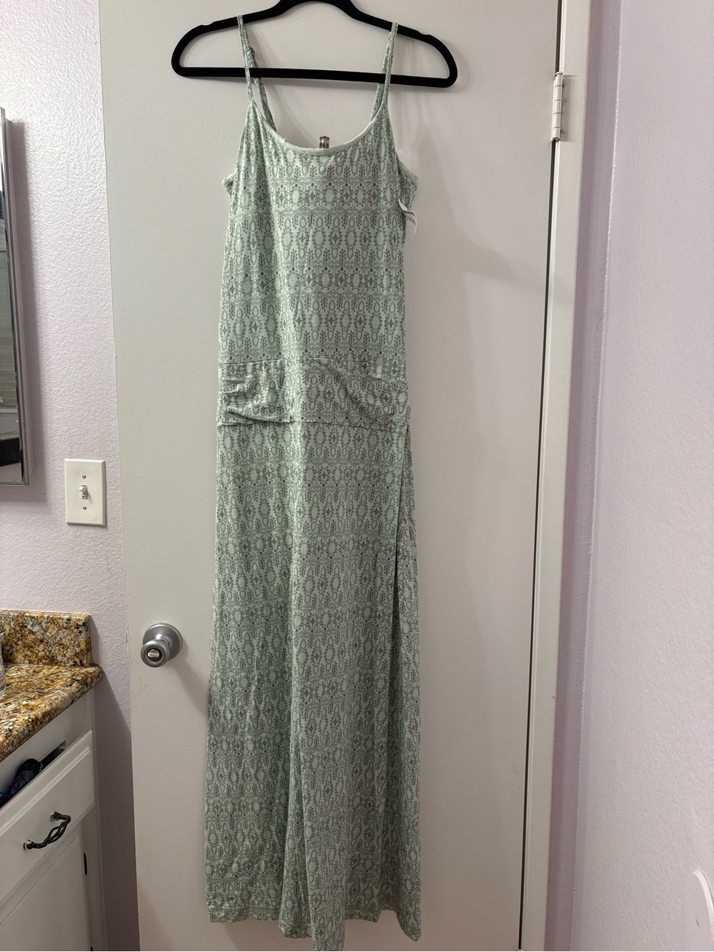 Toad&Co Mint Green Patterned Long Island Maxi Dress NWT Medium